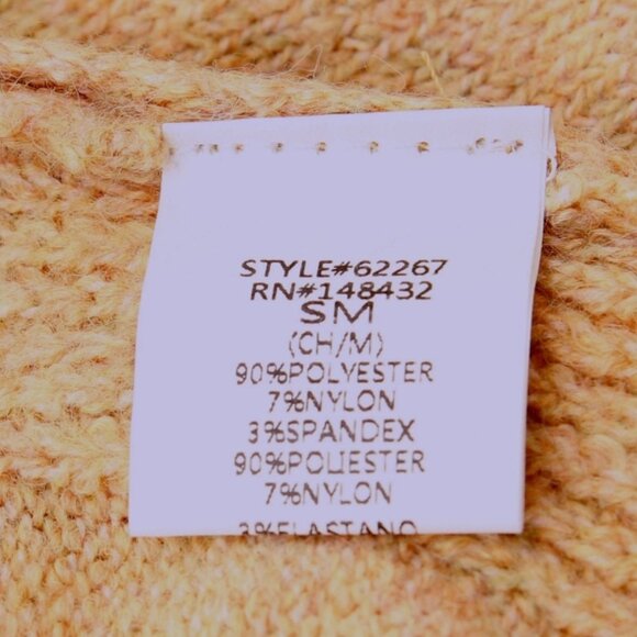 Becool Oversized Crew Neck Sweater Tan Women Size S / M - Picture 7 of 8